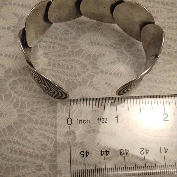 Rare Vintage Los Castillo Taxco Cuff Bracelet - Picture 7 of 11